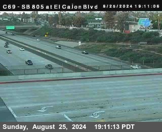 SB 805 at El Cajon Blvd (On Ramp)