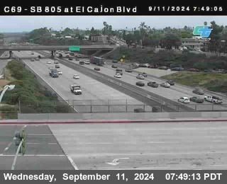 SB 805 at El Cajon Blvd (On Ramp)