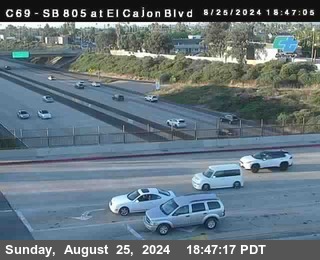 SB 805 at El Cajon Blvd (On Ramp)