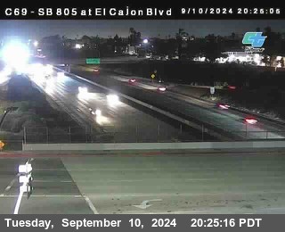 SB 805 at El Cajon Blvd (On Ramp)