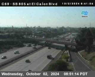 SB 805 at El Cajon Blvd (On Ramp)