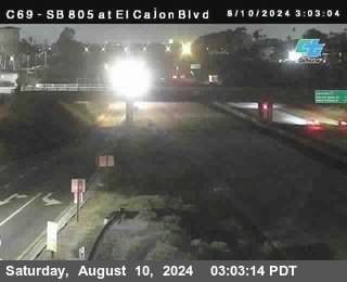 SB 805 at El Cajon Blvd (On Ramp)