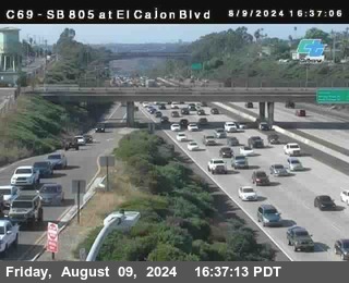 SB 805 at El Cajon Blvd (On Ramp)