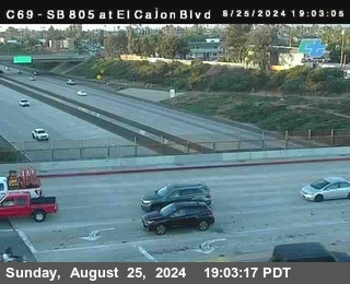 SB 805 at El Cajon Blvd (On Ramp)