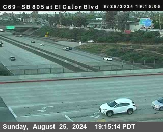 SB 805 at El Cajon Blvd (On Ramp)