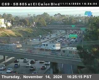 SB 805 at El Cajon Blvd (On Ramp)