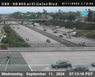 SB 805 at El Cajon Blvd (On Ramp)