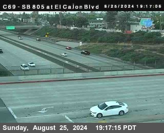 SB 805 at El Cajon Blvd (On Ramp)