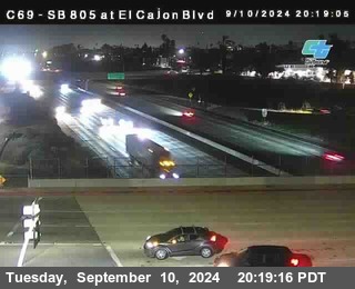 SB 805 at El Cajon Blvd (On Ramp)