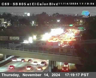 SB 805 at El Cajon Blvd (On Ramp)