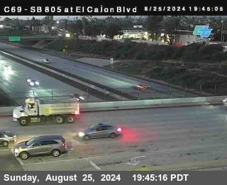 SB 805 at El Cajon Blvd (On Ramp)