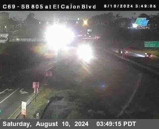 SB 805 at El Cajon Blvd (On Ramp)