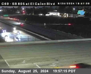 SB 805 at El Cajon Blvd (On Ramp)