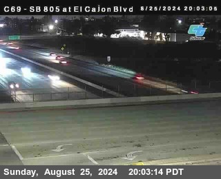 SB 805 at El Cajon Blvd (On Ramp)