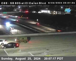 SB 805 at El Cajon Blvd (On Ramp)