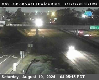 SB 805 at El Cajon Blvd (On Ramp)