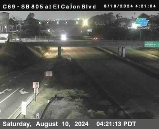 SB 805 at El Cajon Blvd (On Ramp)