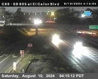 SB 805 at El Cajon Blvd (On Ramp)