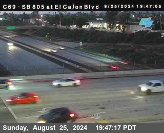 SB 805 at El Cajon Blvd (On Ramp)