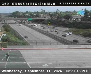 SB 805 at El Cajon Blvd (On Ramp)