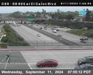 SB 805 at El Cajon Blvd (On Ramp)