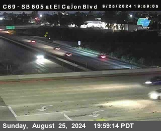 SB 805 at El Cajon Blvd (On Ramp)