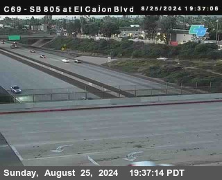 SB 805 at El Cajon Blvd (On Ramp)