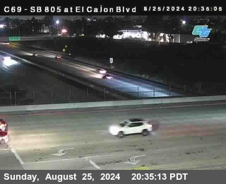 SB 805 at El Cajon Blvd (On Ramp)