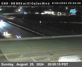 SB 805 at El Cajon Blvd (On Ramp)