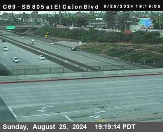 SB 805 at El Cajon Blvd (On Ramp)