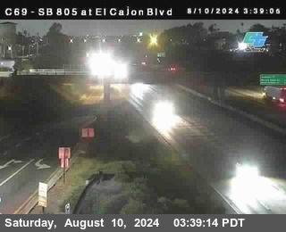 SB 805 at El Cajon Blvd (On Ramp)