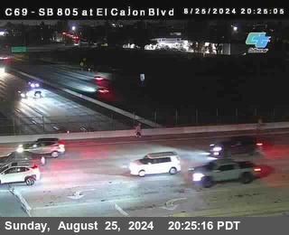 SB 805 at El Cajon Blvd (On Ramp)