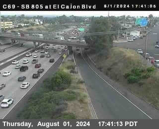 SB 805 at El Cajon Blvd (On Ramp)