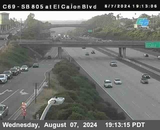 SB 805 at El Cajon Blvd (On Ramp)