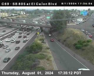 SB 805 at El Cajon Blvd (On Ramp)