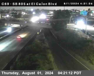 SB 805 at El Cajon Blvd (On Ramp)