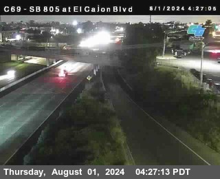 SB 805 at El Cajon Blvd (On Ramp)