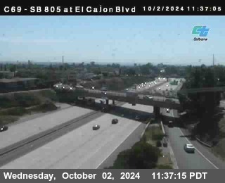 SB 805 at El Cajon Blvd (On Ramp)