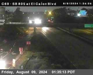 SB 805 at El Cajon Blvd (On Ramp)