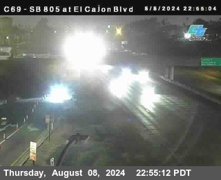 SB 805 at El Cajon Blvd (On Ramp)