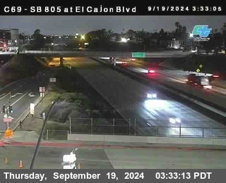 SB 805 at El Cajon Blvd (On Ramp)