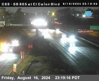 SB 805 at El Cajon Blvd (On Ramp)