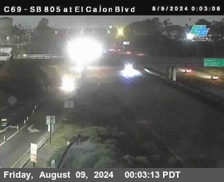 SB 805 at El Cajon Blvd (On Ramp)