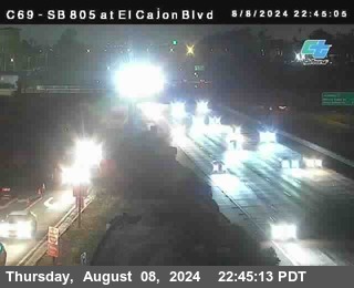 SB 805 at El Cajon Blvd (On Ramp)