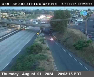 SB 805 at El Cajon Blvd (On Ramp)