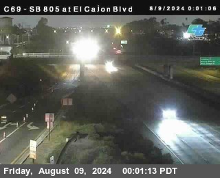 SB 805 at El Cajon Blvd (On Ramp)