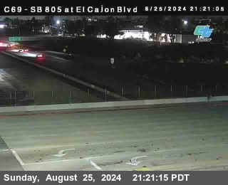 SB 805 at El Cajon Blvd (On Ramp)