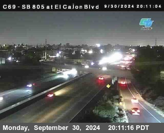 SB 805 at El Cajon Blvd (On Ramp)