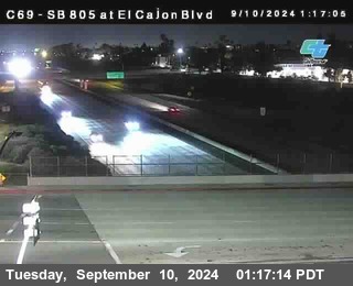 SB 805 at El Cajon Blvd (On Ramp)