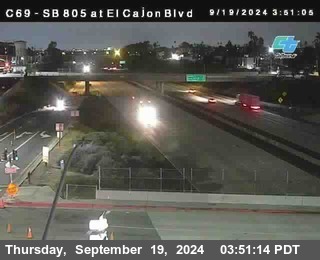 SB 805 at El Cajon Blvd (On Ramp)